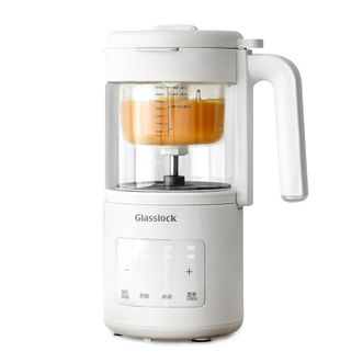 GLASSLOCK  料理机婴儿辅食机0涂层不锈钢宝宝料理机小型打米糊打泥器绞肉机搅拌机GE-WA01WH