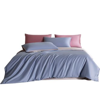 恒源祥  60支长绒棉轻奢四件套 ALJF-TBK3037 蓝色紫色两个花色可选