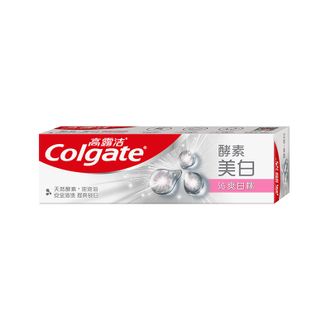 高露洁（Colgate）活性酵素美白牙膏120g 清新去口气 沁爽白桃味