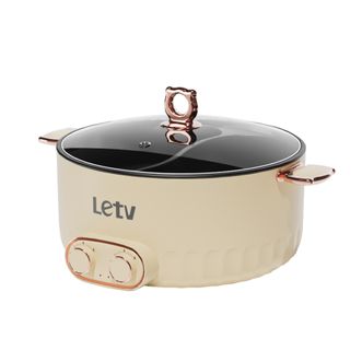 乐视/Letv  鸳鸯锅5L 速沸电火锅 电煮锅多功能锅分体式 F736