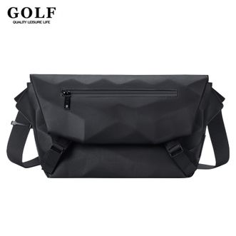 GOLF  单肩包男士菱格斜挎包男女轻便ipad手机包防泼水运动骑行邮差包 GAD23834