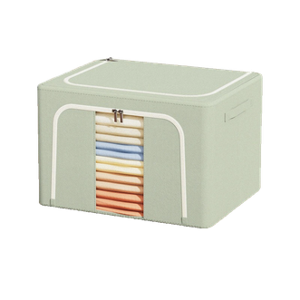 太力/TAILI  牛津布百纳箱衣服棉被整理箱66L 冬梨色 1个装