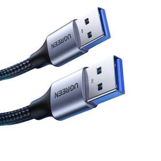 绿联/Ugreen  双头USB3.0公对公数据线高速传输连接线延长线 1米80790