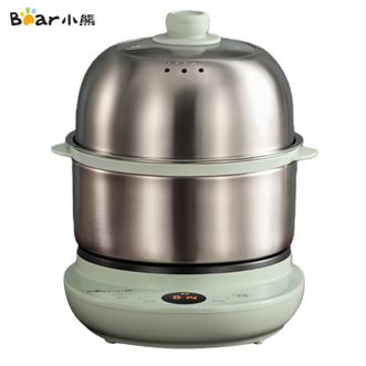 小熊/Bear  煮蛋器 预约定时304不锈钢家用双层蒸蛋器 迷你不粘煎蛋器 微电脑触控多功能早餐神器