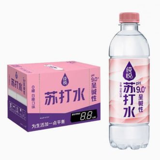 可口可乐  纯悦苏打水-白桃口味450ml整箱15瓶