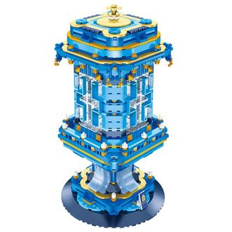 故宫文具  故宫宫灯积木 玩具收纳笔筒 桌面摆件 带灯光设计 文创玩具