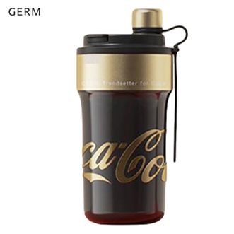 格沵/germ  可口可乐联名女士保温杯高颜值水杯316大容量防漏双饮吸管杯杯子 雅黑金