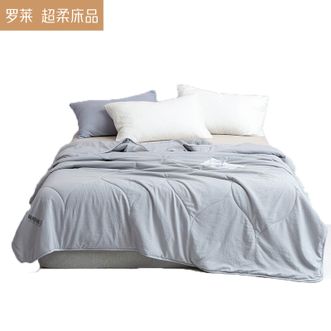 罗莱家纺 （LUOLAI）夏凉被 可水洗被绵柔抗菌水洗夏被 200*230cm