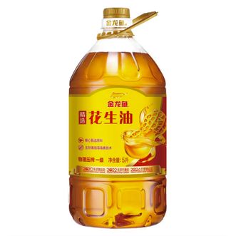 金龙鱼  精选花生油5升家庭食用油