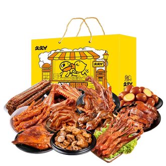久久丫  肉肉狂欢卤味零食礼包1635g