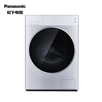 松下/Panasonic  10公斤 全自动变频滚筒洗衣机智能投放拉丝银 XQG100-L169