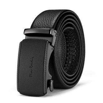 皮尔卡丹/Pierre Cardin  男士皮带自动扣休闲腰带真皮裤带W43814231-6A（120cm）