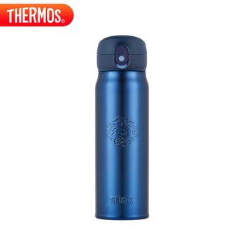 膳魔师（THERMOS）  福睿龙杯 550mL大容量保温杯 高真空不锈钢保温水杯 商务办公轻奢高级办公杯直身保温保冷杯礼赠佳品-蓝色