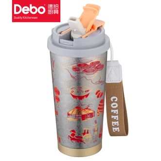 Debo  德铂米兰卡纯钛咖啡杯保温杯泡茶水杯DEP-DS424