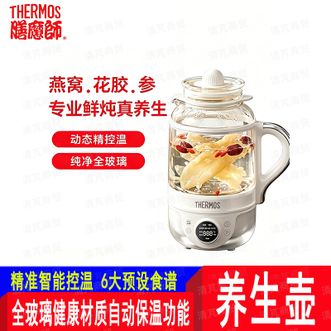 膳魔师（THERMOS）  全玻璃0涂层全自动一体式养生壶