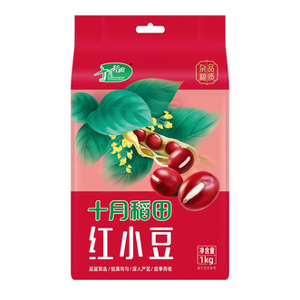 十月稻田  红小豆1kg 五谷杂粮 粗粮 可做豆沙包八宝粥 1袋