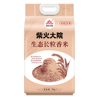 柴火大院  当季新米生态长粒香米5kg 6953721701166