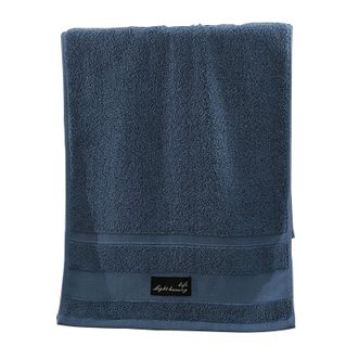 安居先森  希尔顿精梳棉长绒棉毛巾1条 蓝色 1条 an2402045