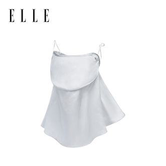 Elle  【100%桑蚕丝】真丝一体防晒面罩 UPF50+ 夏季户外护脖颈遮阳口罩全脸