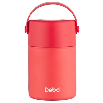 德铂 塞尔沃(焖烧壶) 便携保温800ML DEP-777 红色/灰色