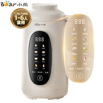 小熊/Bear  豆浆机  1.35L 家用破壁机 免过滤防溢熬煮榨汁机触控屏  DJJ-M10J6