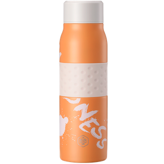 博堡/BOBER  臻选温显保温杯500ml 高颜值大容量智能温显保温杯男女学生便携运动保温杯不锈钢户外水杯 黄色