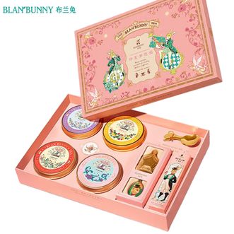 布兰兔/BLANBUNNY  仲夏梦花园礼盒 自然花果香4种口味茶罐