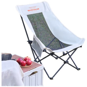 沃特曼  月亮超轻蝴蝶椅 露营装备懒人躺椅子77355网纱白