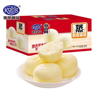 港荣  奶香味蒸蛋糕 480g 早餐面包独立包装