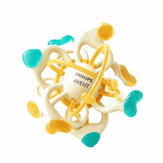 新安怡/Avent  曼哈顿球牙胶抓握婴儿口欲期0-3-6个月磨牙防吃手可啃咬