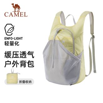 骆驼/Camel  户外运动双肩包徒步旅游轻便登山包爬山装备背包轻量化书包可折叠双肩包