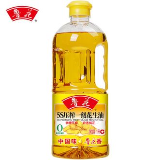 鲁花  5S物理压榨一级花生油1L*1瓶 烹饪
