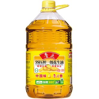 鲁花 5S压榨一级花生油6.38升 鲁花 5S压榨一级花生油6.38升