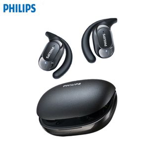 飞利浦（PHILIPS）  真无线蓝牙耳机TAQ2220【黑色】挂耳开放式骨传导概念耳机跑步运动长续航音乐降噪适用苹果华为小米