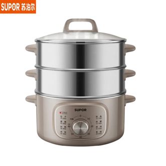 苏泊尔（SUPOR）  电蒸锅ZN26YK85 电煮锅 电火锅 多功能锅家用蒸包子锅 电热锅 三层不锈钢多用途锅13L 上蒸下煮可定时