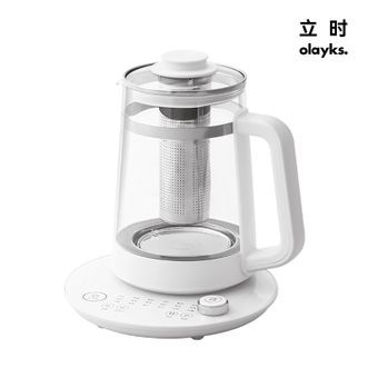 olayks.  立时 养生壶316 煮茶壶 恒温水壶 养生烧水壶玻璃炖煮壶一体花茶壶多功能电茶壶母婴级材质 1.7L