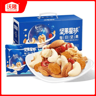 沃隆  坚果星球600g/30袋每日坚果混合坚果炒货零食大礼包
