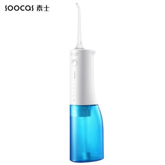 素士(SOOCAS)  专业冲牙器家用洗牙器成人正畸水牙线便携式洗牙器口腔清洁冲洗器牙齿结石清洁洁牙器牙齿护理美牙仪W3 Pro（国内呵护版）蓝色