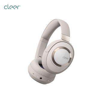 cleer  ALPHA 沙白灰 头戴式智能降噪耳机自适应长续航商务通勤立体声无线蓝牙耳机华为苹