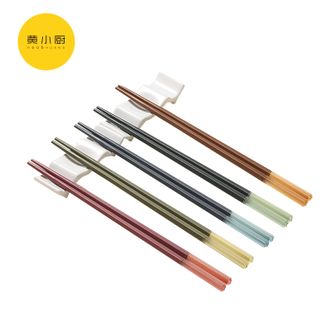 黄小厨  合金筷5双装抗菌分色多巴胺彩虹色莫兰迪色家用筷子 HXC-S-K021拾光系列