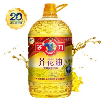 多力/Mighty  食用油 芥花油 非转基因高油酸  5L