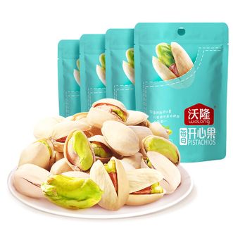 沃隆（wolong）  开心果50g*4袋 口袋坚果 开心果每日坚果袋装干果特产休闲零食