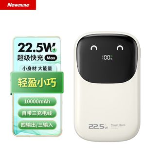纽曼（Newmine）  快充充电宝AL35  10000毫安时自带三线轻薄移动电源