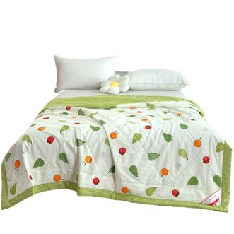 彩羊(Fazeya) 全棉夏被 嘿,凤梨 绿 200x230cm 彩羊(Fazeya) 全棉夏被 嘿,凤梨 绿 200x230cm