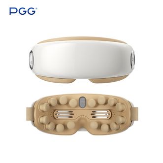 PGG  E4pro-卡其棕 蒸汽眼部按摩仪器润眼仪 多频震动护眼仪热敷眼罩