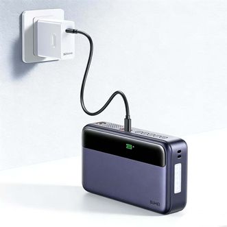 埠威  汽车应急启动电源电瓶充电器轮胎打气 【性能版深空蓝】N33 SHZJEVA6-100充气泵一体机搭电宝