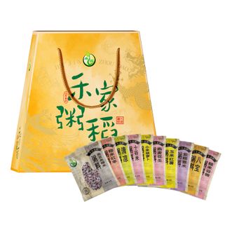 禾煜禾家粥稻礼盒1000g（十种粥料）黑豆血糯米糙米谷物燕麦花生糯米红枣紫糯薏米