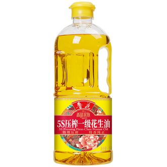 鲁花  香味家族5S压榨一级花生油1L 食用油物理压榨植物油