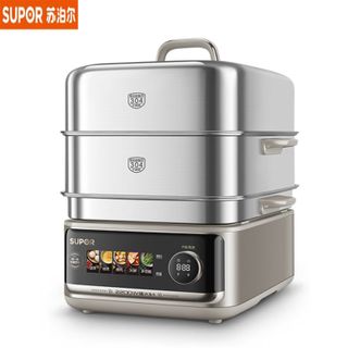 苏泊尔（SUPOR）  不锈钢电蒸锅ZN34FH998  家用多功能炖蒸煮一体电煮锅0涂层 IH蒸炖锅 电火锅 分体式电热锅24L