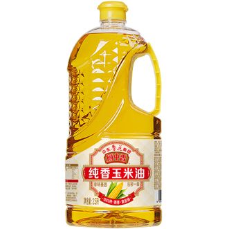 鲁花  厨中香纯香玉米油2.5L压榨一级食用油煎炒家用